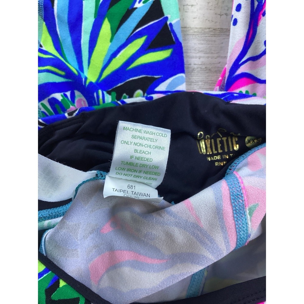 Lilly Pulitzer XXS Weekender Crop Legging You Me and Giraffee Onyx Luxletic - Picture 7 of 7